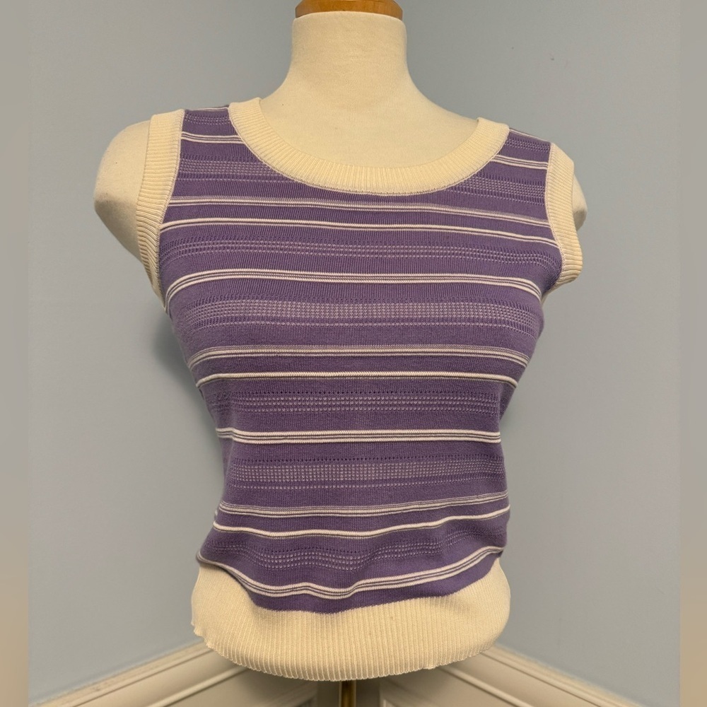 Retro stretchy sweater vest